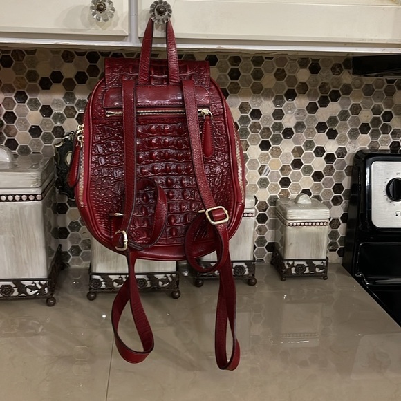 PIJUSHI Crocodile Leather Backpack Purse for Women Crocodile bag main image 9